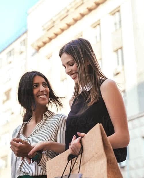 Women Shopping for clothes