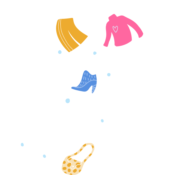 Clothing items illustration