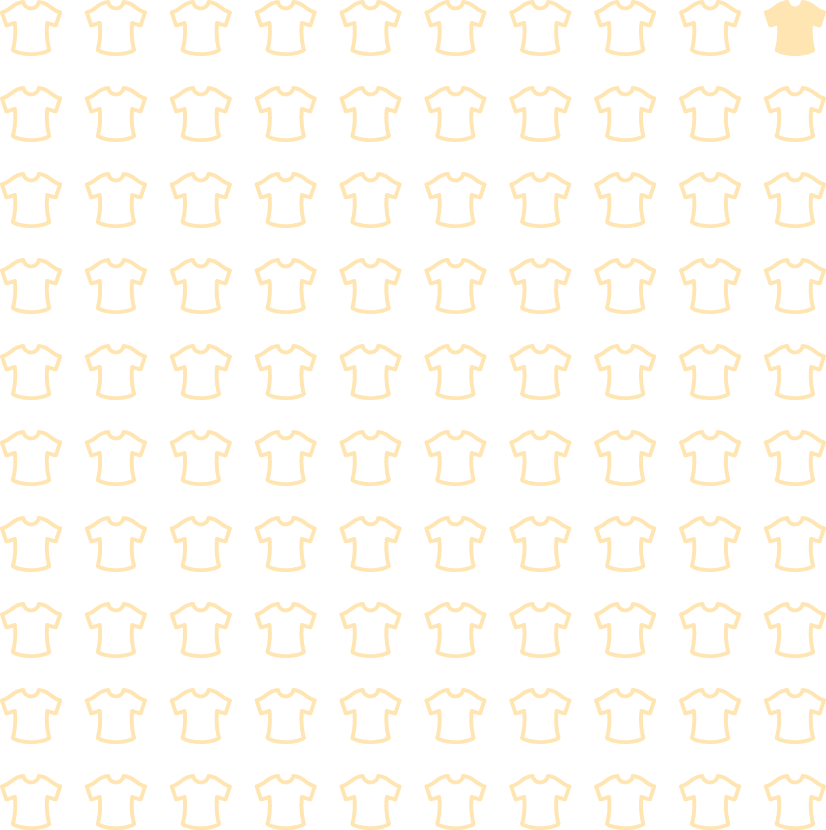Chart of shirts
