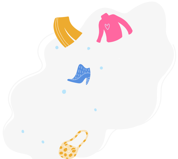 Clothing items illustration